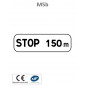 Panonceau Stop avec Distance M5b