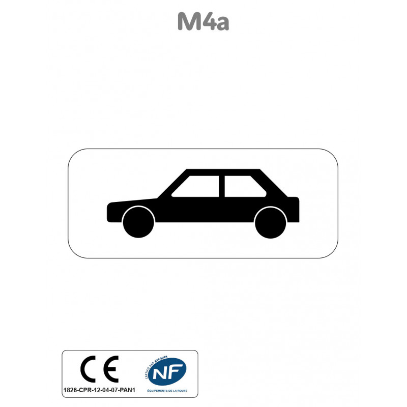 Panonceau Voiture M4a