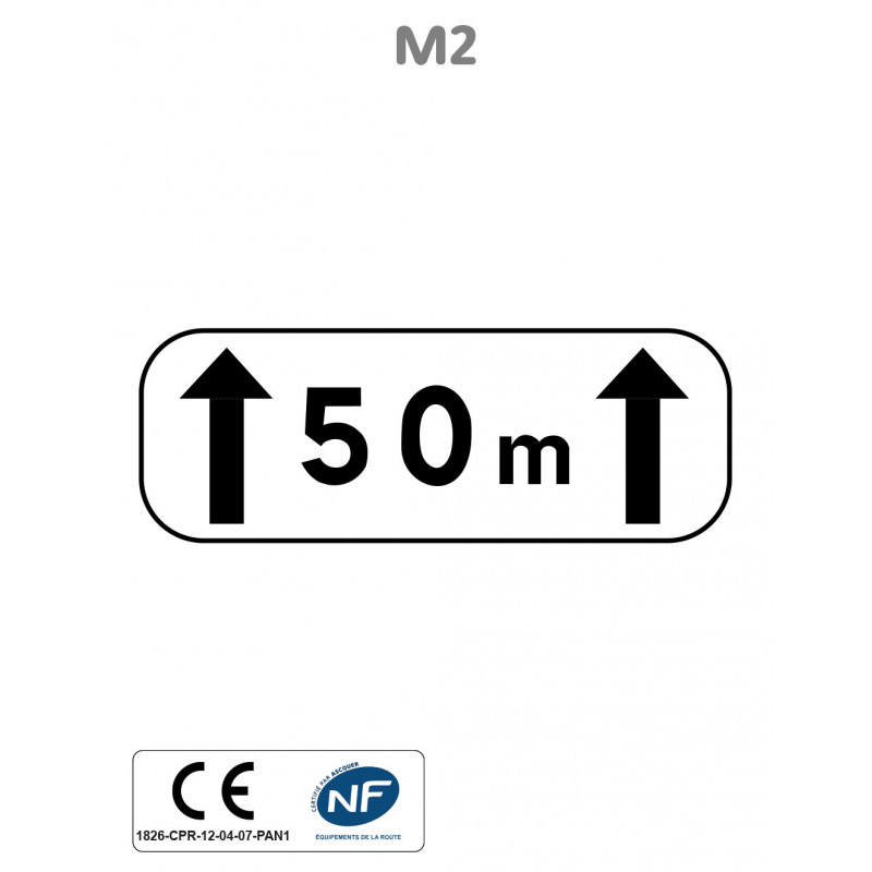Panonceau d'Étendue M2