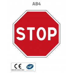Panneau AB4 Stop