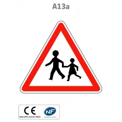 Panneau A13a Endroit fréquenté par les enfants