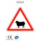 Panneau A15a2 Passage d'animaux domestiques mouton
