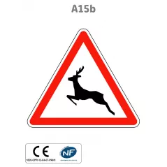 Panneau A15b Passage d'animaux sauvages