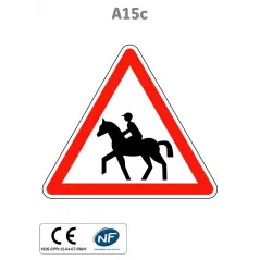 Panneau A15c Passage de cavaliers