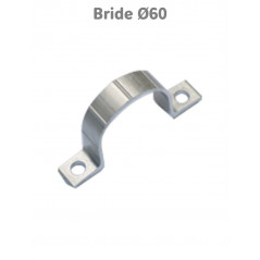 Brides de fixation pour poteau D. 60 mm