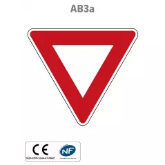 Panneau AB3a Cédez le passage
