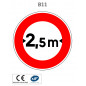 Panneau B11 Limitation de largeur