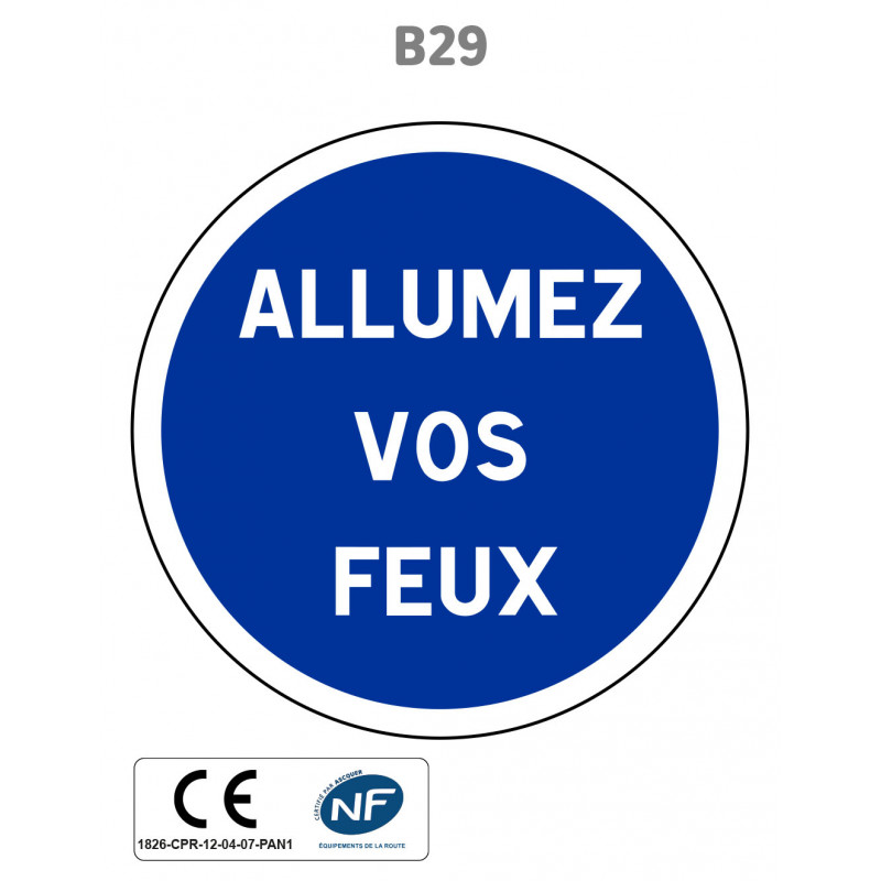 Panneau B29 Autres obligations