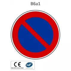 Panneau B6a1 Stationnement interdit