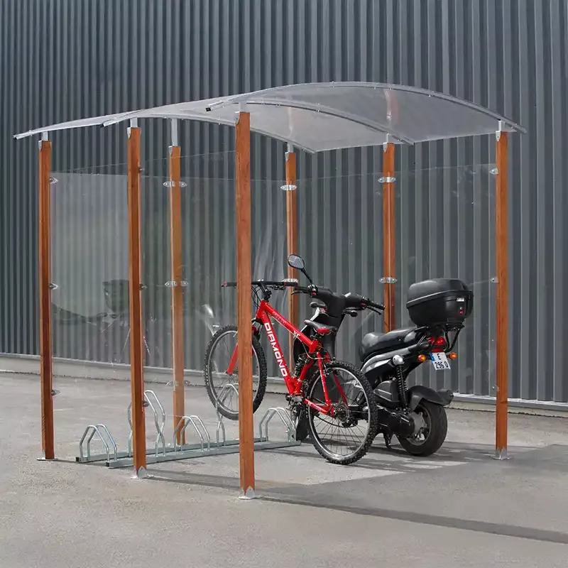 Abri Vélos DESIGN Bois ou Acier