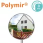 Miroir routier multi-usages cadre blanc