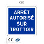 Panneau C50 Indications diverses
