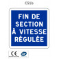 Panneau C51b Fin de section à vitesse régulée