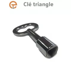 Clé triangle pour serrure pompier 8 mm