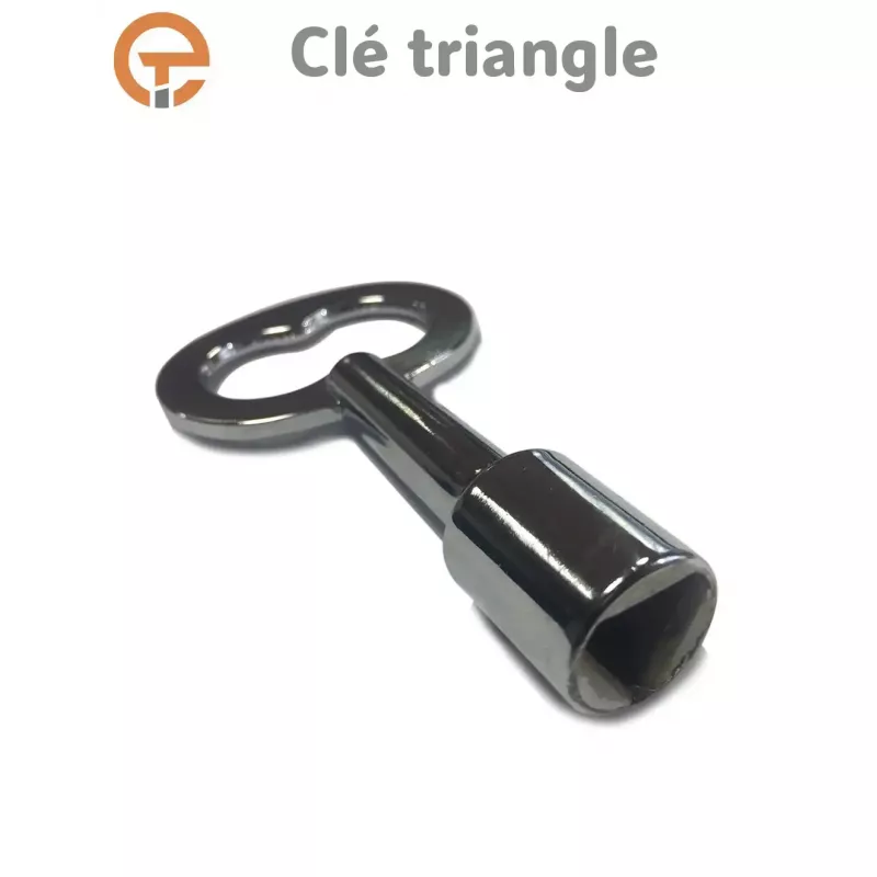 Clé triangle pour serrure pompier 8 mm