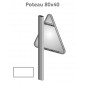 Poteau de signalisation rectangulaire 80 x 40 mm