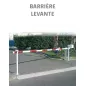 Barrière levante longueur réglable de 3,05 à 6,40 mètres