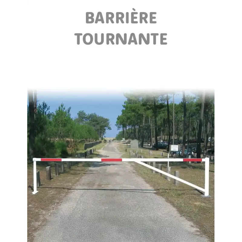 Barrière tournante réglable de 3 à 4,75 mètres