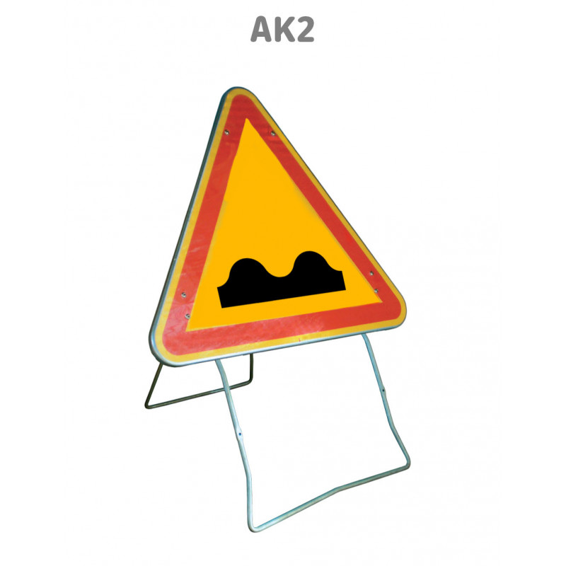 Panneau Temporaire Mobile AK2 Cassis ou dos d'âne