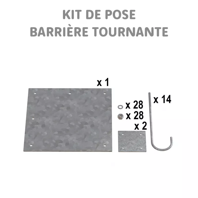 Kits de pose barrières tournantes