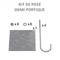 Kit de pose demi portiques tournants