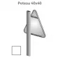 Poteau de signalisation carré 40 x 40 mm
