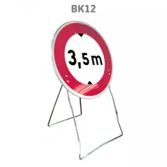 Panneau Temporaire Mobile BK12 Limitation de hauteur