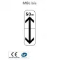 Panonceau section de stationnement de part et d'autre avec distance M8c bis