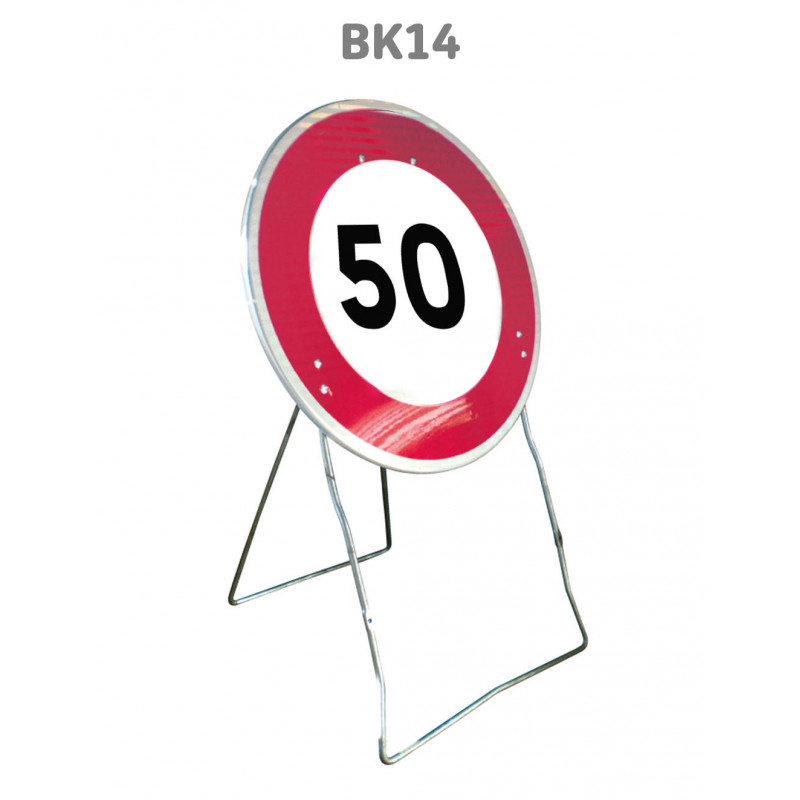 Panneau Temporaire Mobile BK14 Limitation de vitesse