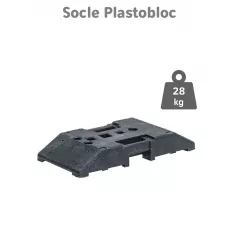 Socle 28 kg pour poteaux de signalisation