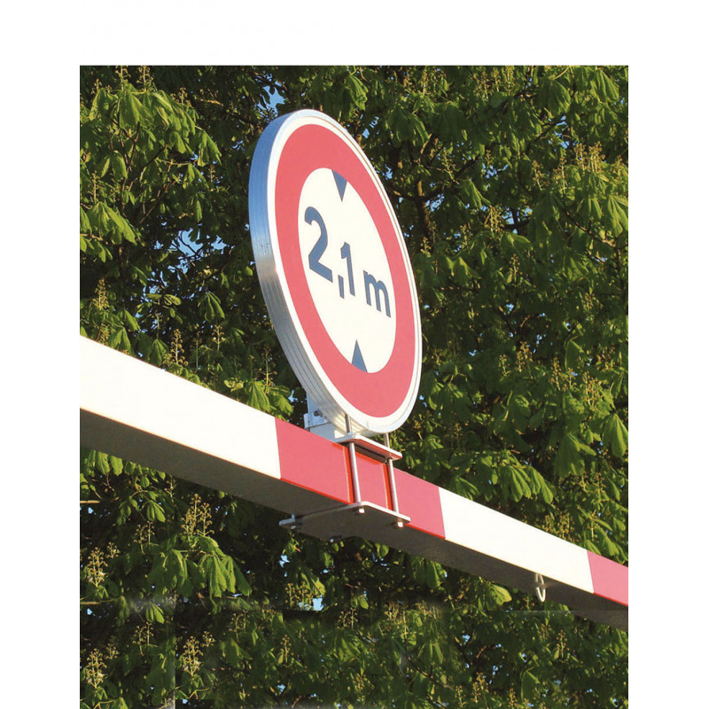 Support panneau sur portique