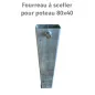 Fourreau à sceller pour poteau de signalisation 80 x 40 mm