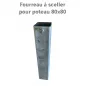 Fourreau à sceller pour poteau de signalisation 80 x 80 mm