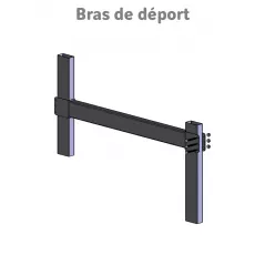 Bras de déport pour panneau de signalisation