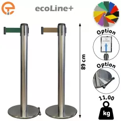 Poteau de guidage Inox à sangle 3 mètres ecoLine+