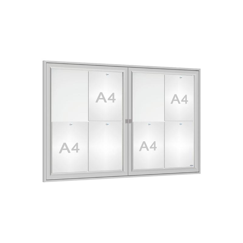 Vitrine extérieure portes battantes 8 à 18 feuilles A4