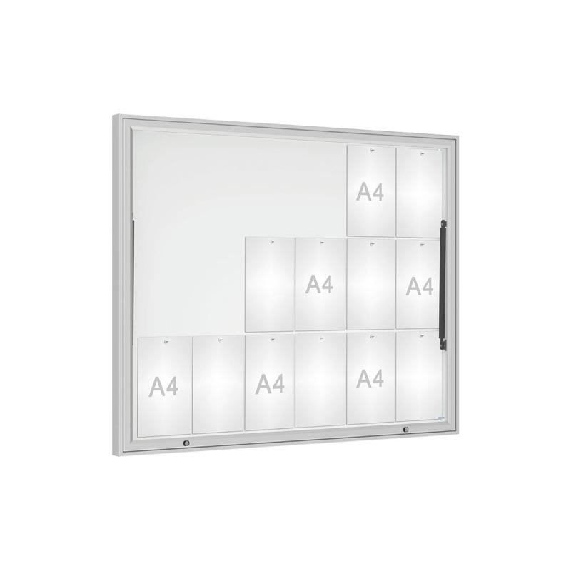 Vitrine extérieure porte levante 18 à 21 feuilles A4
