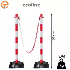 Kit Poteaux de balisage ecoLine lestés 1,60 kg