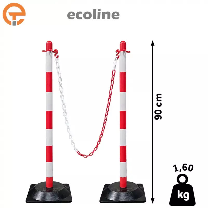 Kit Poteaux de balisage ecoLine lestés 1,60 kg