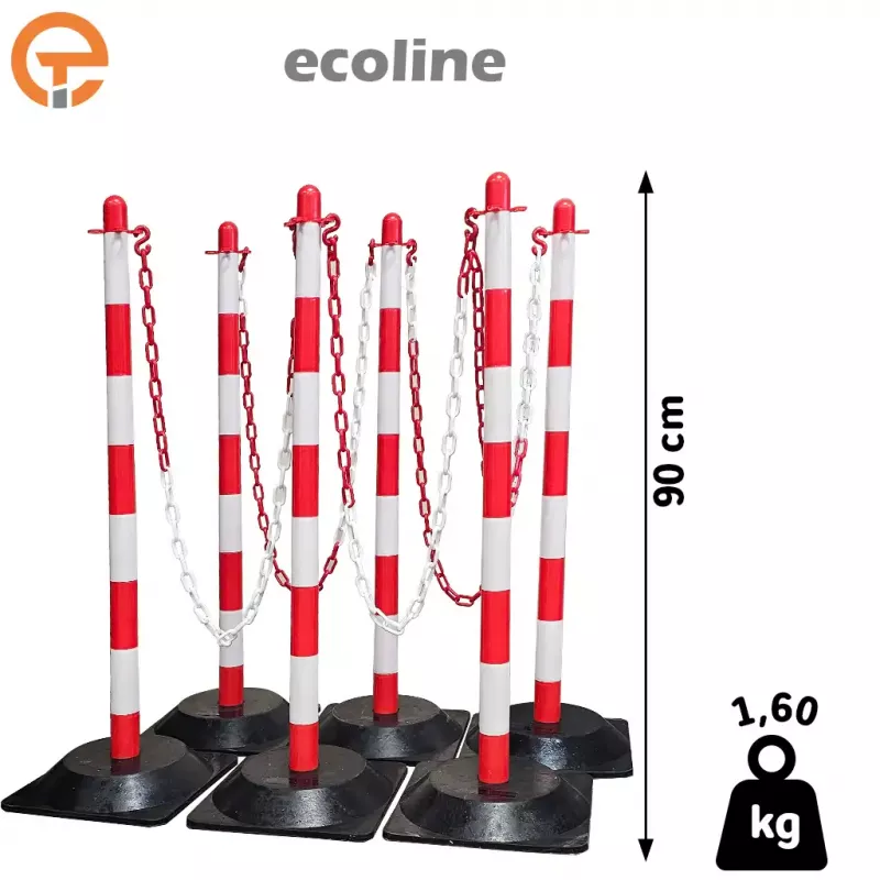 Kit Poteaux de balisage ecoLine lestés 1,60 kg Kit Poteaux de balisage ecoLine lestés 1,60 kg