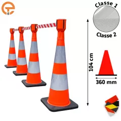 Cône de balisage à sangle