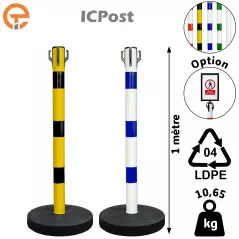 Poteau de balisage ICPost lesté 10 kg