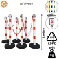 Kit Poteaux à chaîne ICPost lestés 6 kg Kit Poteaux à chaîne ICPost lestés 6 kg