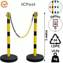 Kit Poteaux à chaîne ICPost lestés 10 kg