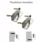 Fixations murales pour panneau de signalisation