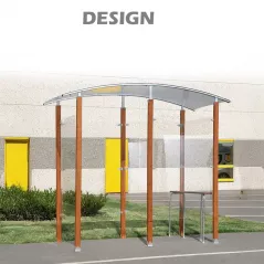 Abri Fumeurs modulable DESIGN bois