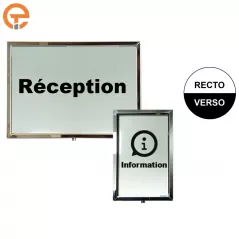 Panneau porte affiche A4 et A3 inox