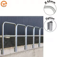 Barrières Galva à sceller ou amovibles D.60 mm