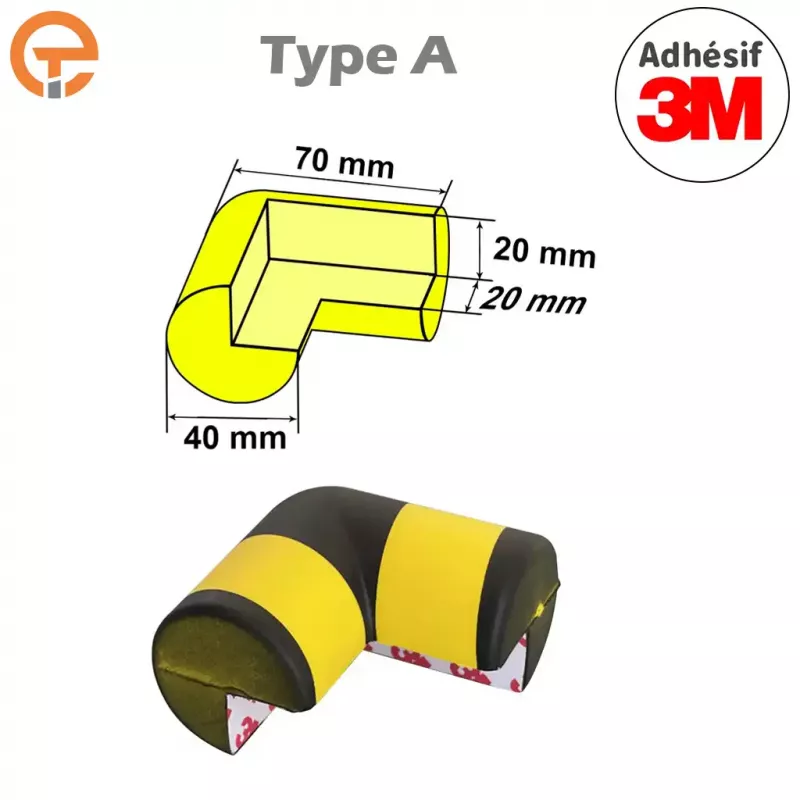 Coin mousse de protection Type A
