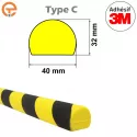 Profilé mousse de protection surface plane type C